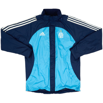 2002-03 Olympique Marseille adidas Hooded Rain Jacket - 7/10 - (XL.Boys)
