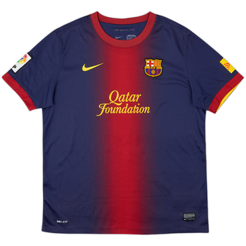 2012-13 Barcelona Home Shirt - 8/10 - (XL.Boys)