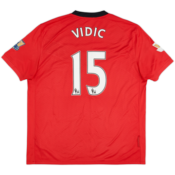 2009-10 Manchester United Home Shirt Vidic #15 - 5/10 - (XL)