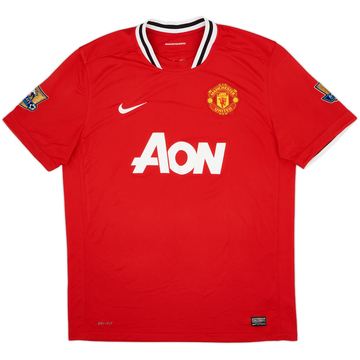 2011-12 Manchester United Home Shirt Champions #19 - 9/10 - (XL)