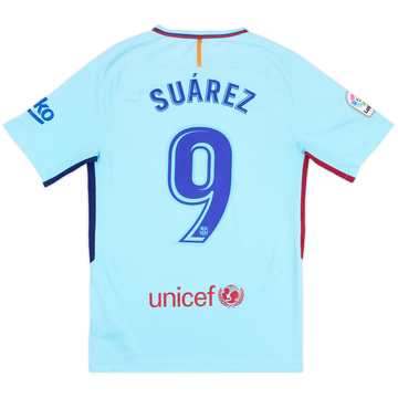 2017-18 Barcelona Away Shirt Suarez #9 - 6/10 - (S)