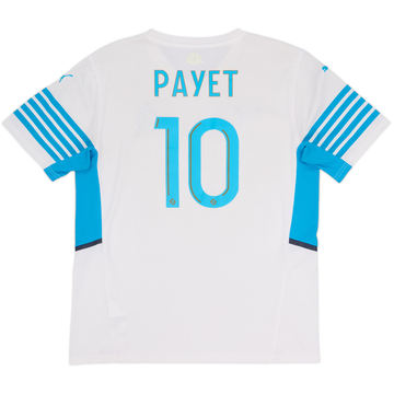 2021-22 Olympic Olympique Marseille Home Shirt Payet #10 - 6/10 - (L)
