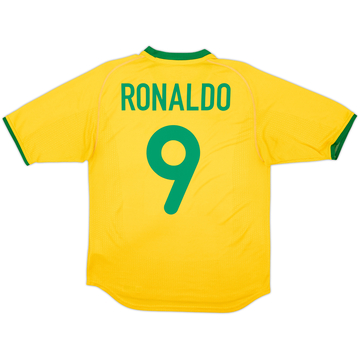 2000-02 Brazil Home Shirt Ronaldo #9 - 6/10 - (M)