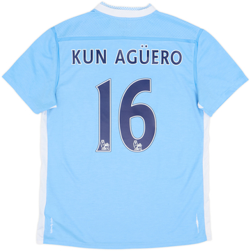 2011-12 Manchester City Home Shirt Kun Aguero #16 - 8/10 - (L)