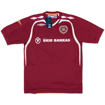 2007-08 Hearts Home Shirt (L)