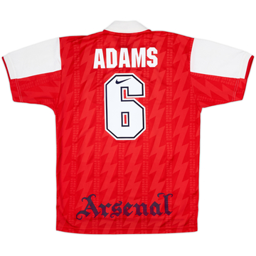 1994-96 Arsenal Home Shirt Adams #6 - 8/10 - (L)