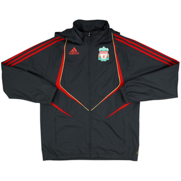 2009-10 Liverpool adidas Hooded Rain Jacket - 9/10 - (S)