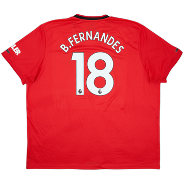 2019-20 Manchester United Home Shirt B.Fernandes #18 - 8/10 - (3XL)