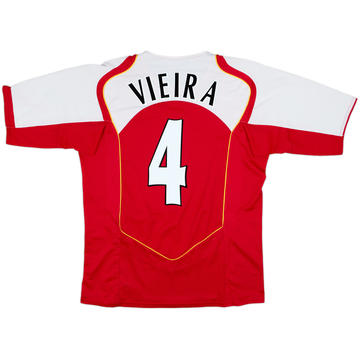 2004-05 Arsenal Home Shirt Vieira #4 - 6/10 - (M)