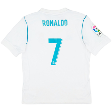 2017-18 Real Madrid Home Shirt Ronaldo #7 - 6/10 - (M.Boys)