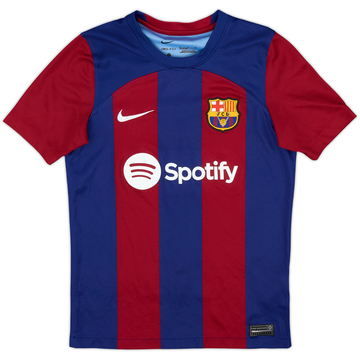 2023-24 Barcelona Home Shirt - 9/10 - (M.Boys)