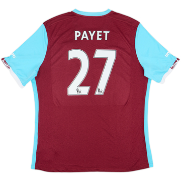 2016-17 West Ham Home Shirt Payet #27 - 7/10 - (XL)