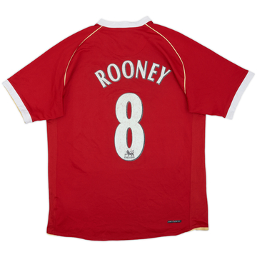 2006-07 Manchester United Home Shirt Rooney #8 - 5/10 - (M)