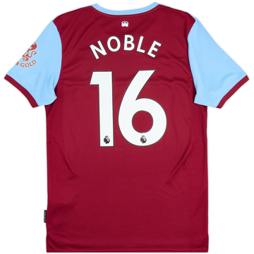 2019-20 West Ham Home Shirt Noble #16 - 8/10 - (M)