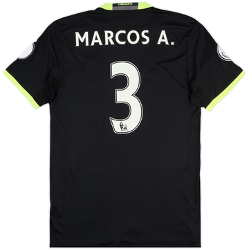 2016-17 Chelsea Away Shirt Marcos A. #3 - 6/10 - (M)