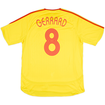 2006-07 Liverpool Away Shirt Gerrard #8 - 6/10 - (L)