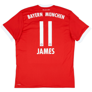 2017-18 Bayern Munich Home Shirt James #11 - 10/10 - (L)
