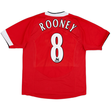 2004-06 Manchester United Home Shirt Rooney #8 - 9/10 - (S)