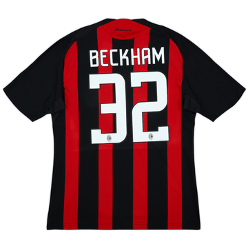 2008-09 AC Milan Home Shirt Beckham #23 - 8/10 - (M)