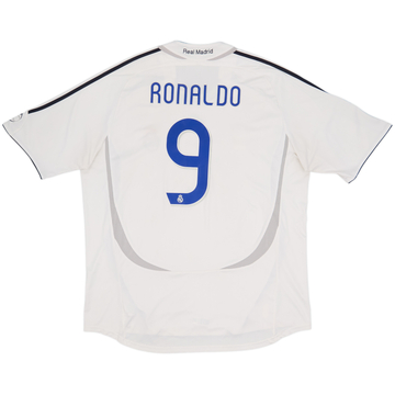 2006-07 Real Madrid Home Shirt Ronaldo #9 - 6/10 - (XXL)