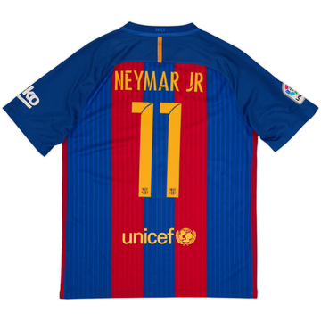 2016-17 Barcelona Home Shirt Neymar Jr #11 - 8/10 - (M)