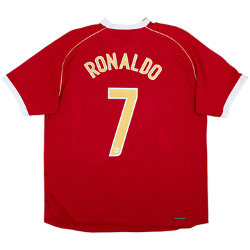 2006-07 Manchester United Home Shirt Ronaldo #7 - 7/10 - (XL)