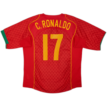 2004-06 Portugal Home Shirt C.Ronaldo #7 - 7/10 - (L)