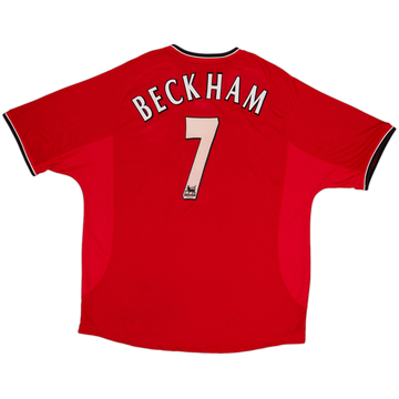 2000-02 Manchester United Home Shirt Beckham #7 - 5/10 - (XXL)