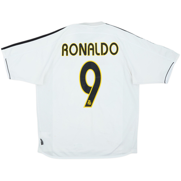 2003-04 Real Madrid Home Shirt Ronaldo #9 - 5/10 - (L)