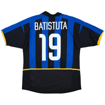 2002-03 Inter Milan Home Shirt Batistuta #19 - 6/10 - (M)