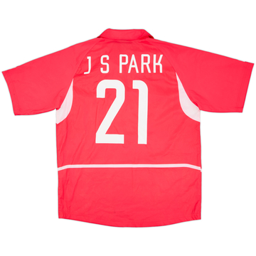 2002-03 South Korea Home Shirt J.S.Park #21 - 4/10 - (L)