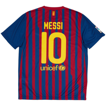 2011-12 Barcelona Home Shirt Messi #10 - 6/10 - (L)