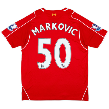 2014-15 Liverpool Home Shirt Markovic #50 - 7/10 - (L)