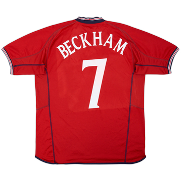 2002-04 England Away Shirt Beckham #7 - 5/10 - (XL)