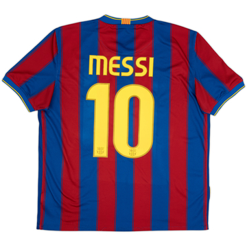 2009-10 Barcelona Home Shirt Messi #10 - 5/10 - (L)