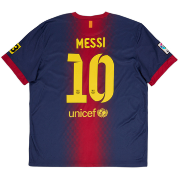 2012-13 Barcelona Home Shirt Messi #10 - 8/10 - (XL)