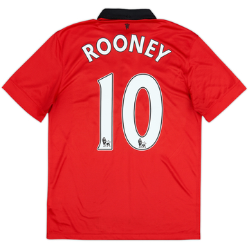 2013-14 Manchester United Home Shirt Rooney #10 - 8/10 - (M)