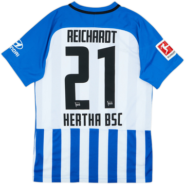 2017-18 Hertha Berlin Home Shirt Reichardt #21 - 9/10 - (M)