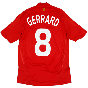2008-10 Liverpool Home Shirt Gerrard #8 - 5/10 - (S)