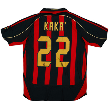 2006-07 AC Milan Home Shirt Kaka #22 - 6/10 - (M)