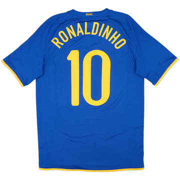 2008-10 Brazil Away Shirt Ronaldinho #10 - 6/10 - (M)