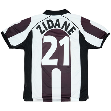 1997-98 Juventus Centenary Home Shirt Zidane #21 - 8/10 - (M)