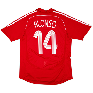 2006-08 Liverpool Home Shirt Alonso #14 - 7/10 - (L)