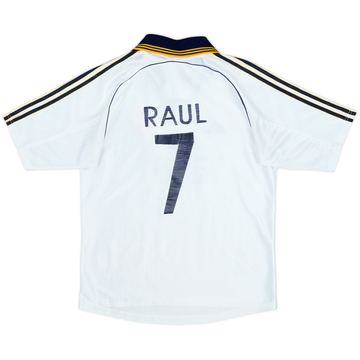 1998-00 Real Madrid Home Shirt Raul #7 - 6/10 - (S)
