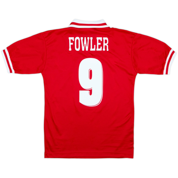 1996-98 Liverpool Home Shirt Fowler #9 - 8/10 - (XL.Boys)