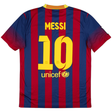 2013-14 Barcelona Home Shirt Messi #10 - 9/10 - (M)