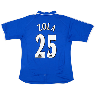 2001-03 Chelsea Home Shirt Zola #25 - 8/10 - (M)