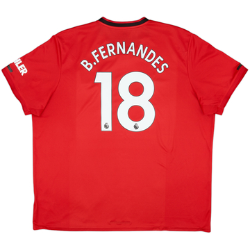 2019-20 Manchester United Home Shirt B.Fernandes #18 - 5/10 - (3XL)