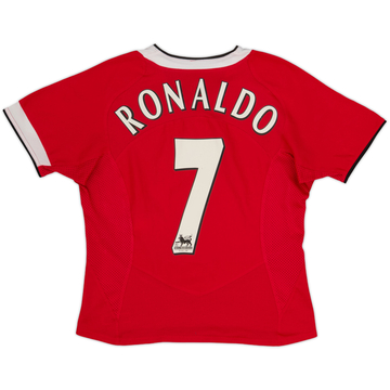 2004-06 Manchester United Home Shirt Ronaldo #7 - 6/10 - (Women's S)
