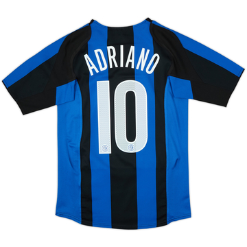 2004-05 Inter Milan Home Shirt Adriano #10 - 8/10 - (13-15 Years)